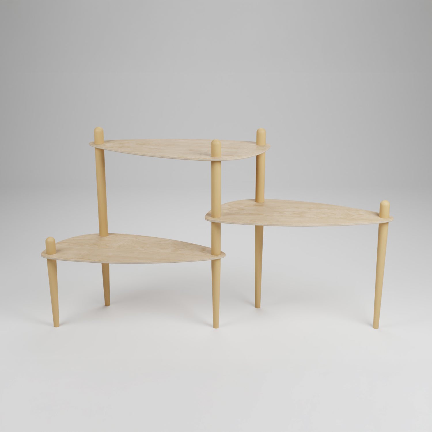 Série 300 - Table modulaire à 3 plateaux