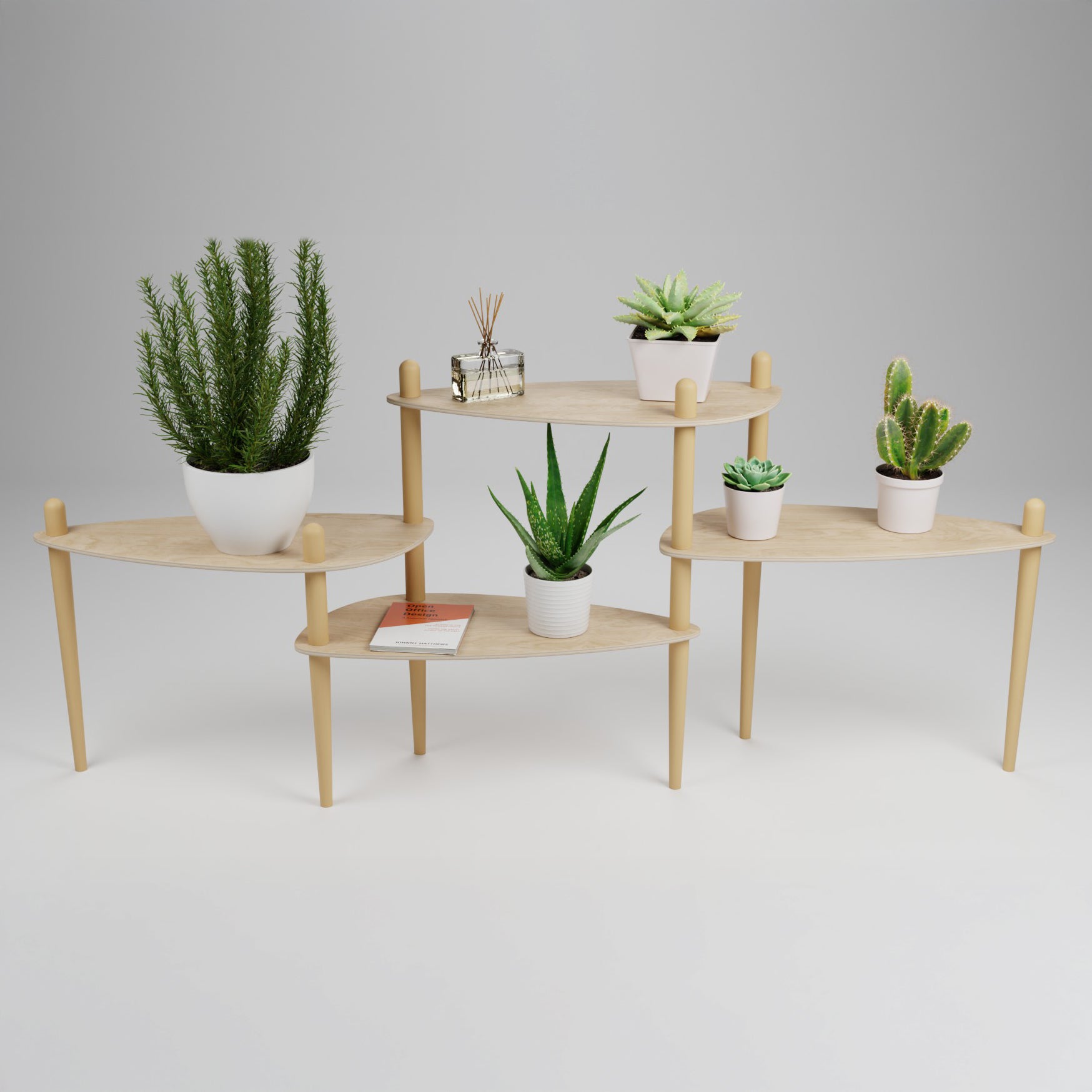 Série 400 - Table modulaire à 4 plateaux