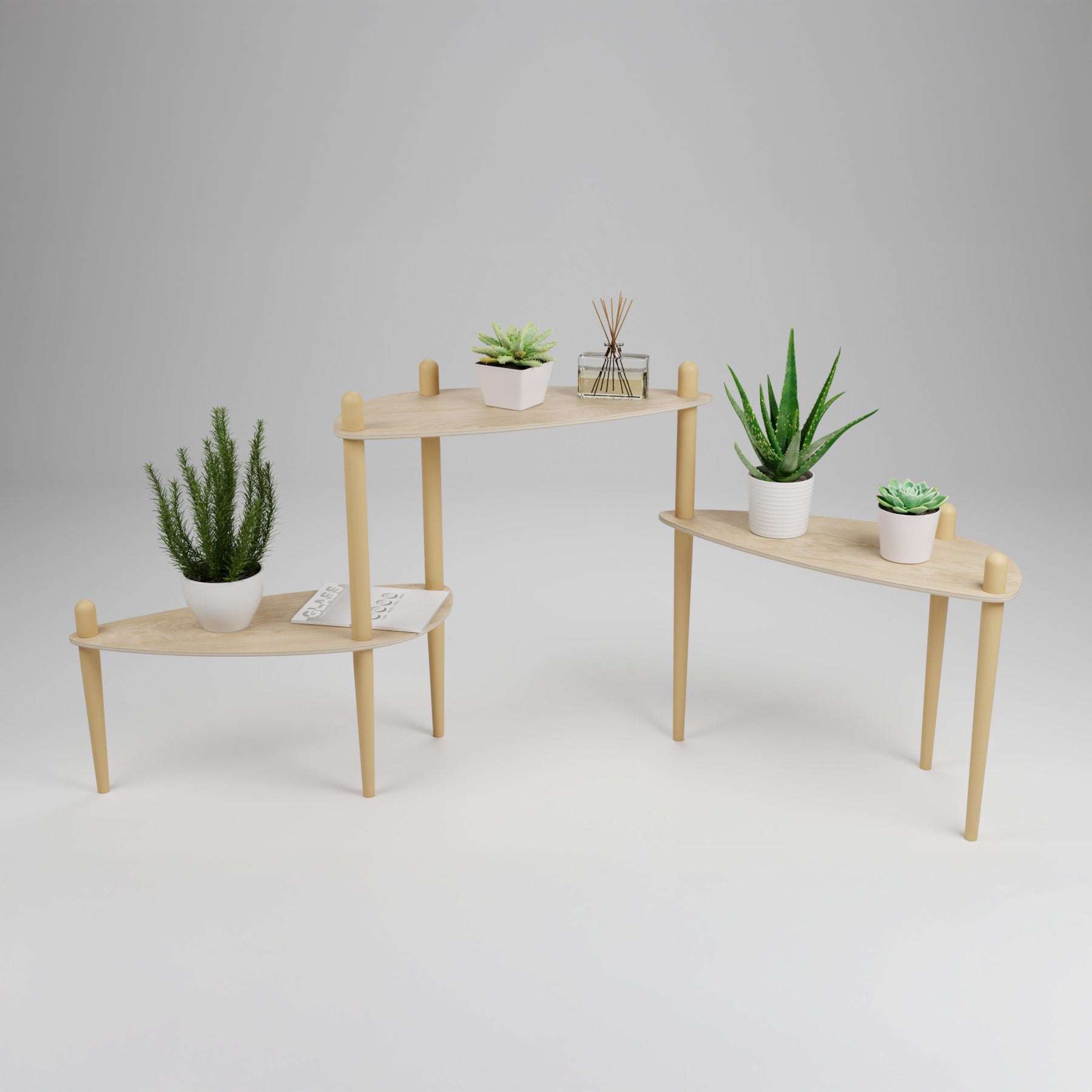 Série 300 - Table modulaire à 3 plateaux