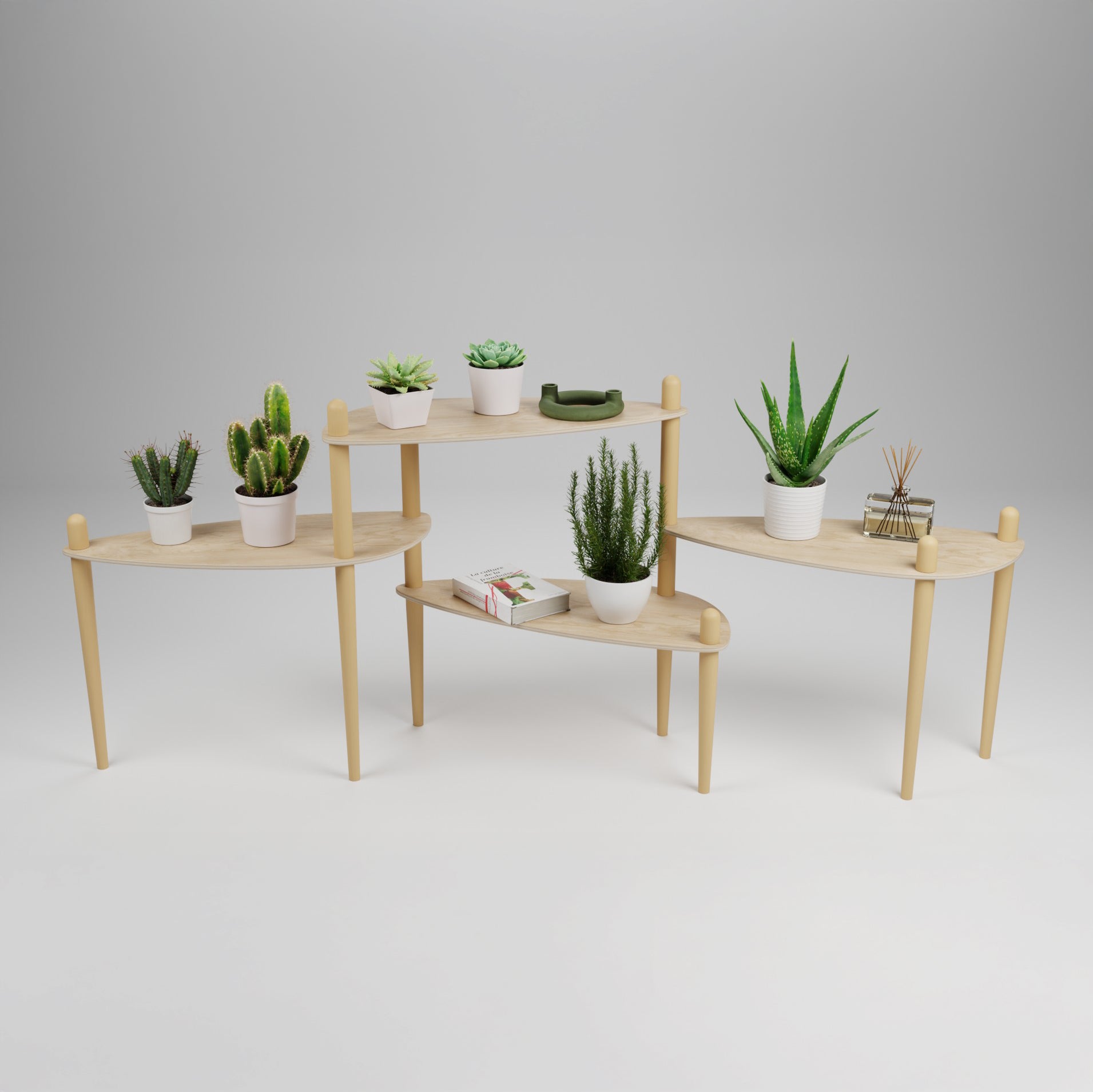 Série 400 - Table modulaire à 4 plateaux