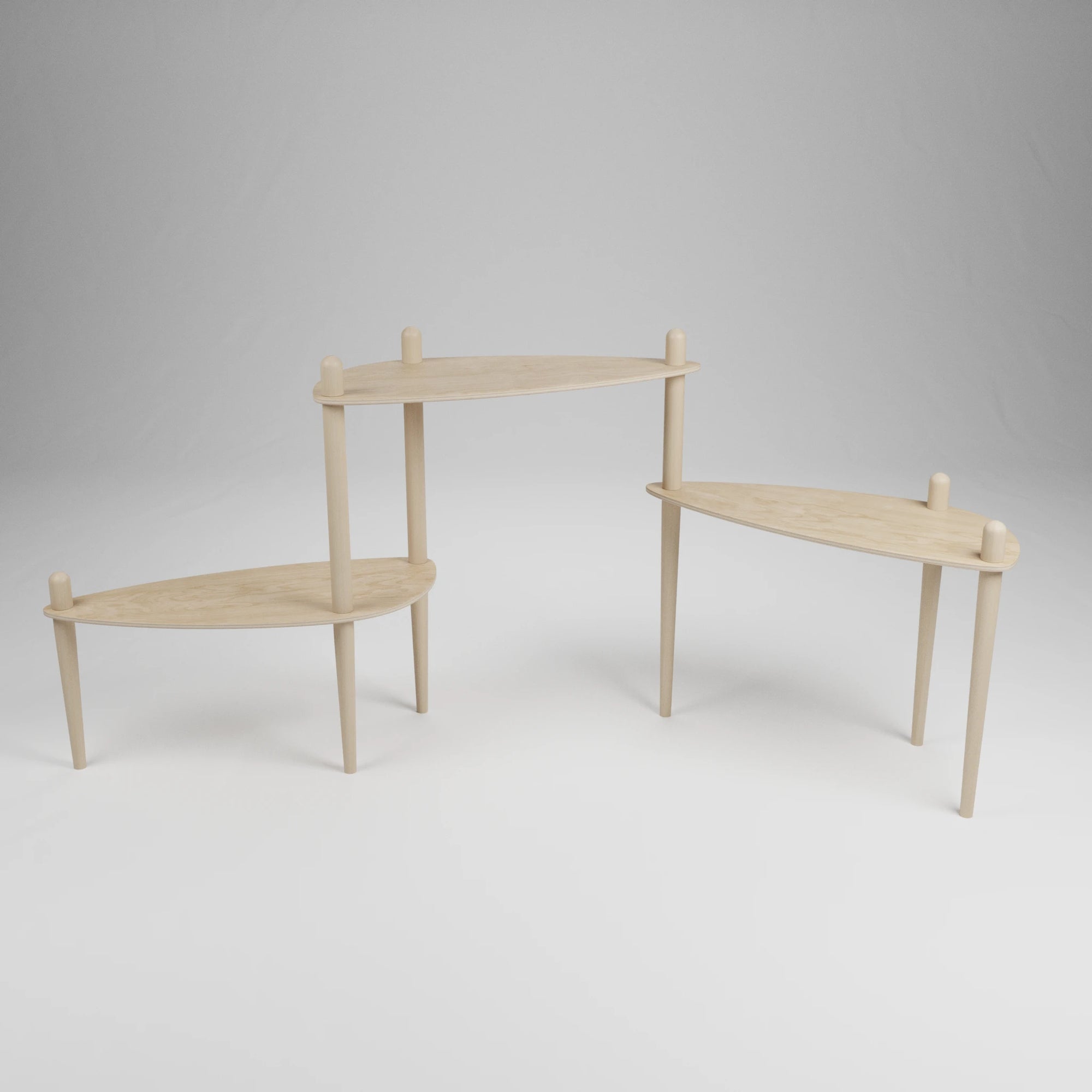 Série 300 - Table modulaire à 3 plateaux