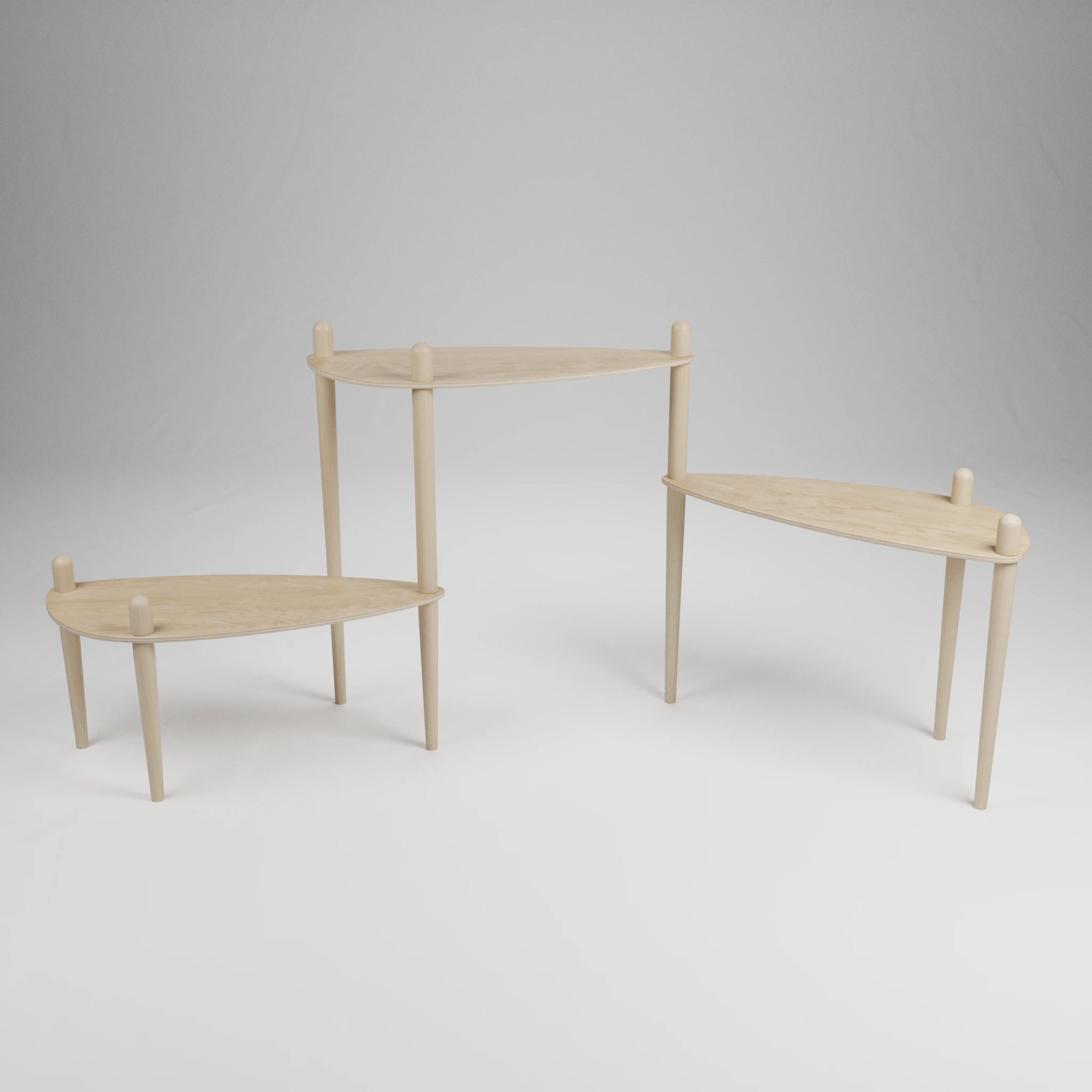 Série 300 - Table modulaire à 3 plateaux