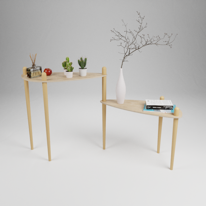 Série 200 - Table modulaire à 2 plateaux